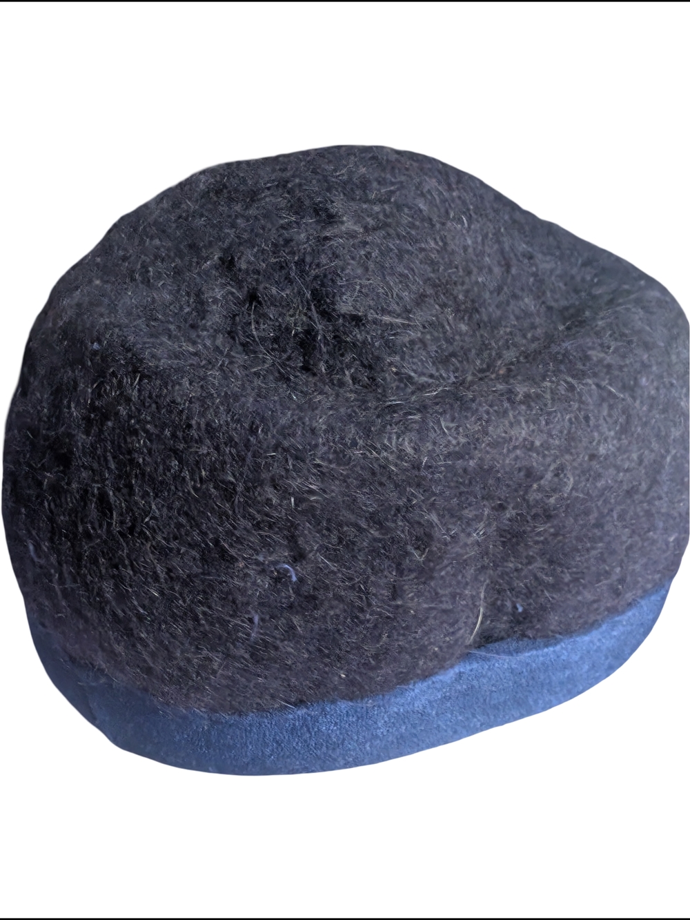 Wool Blend Black and Blue Cap